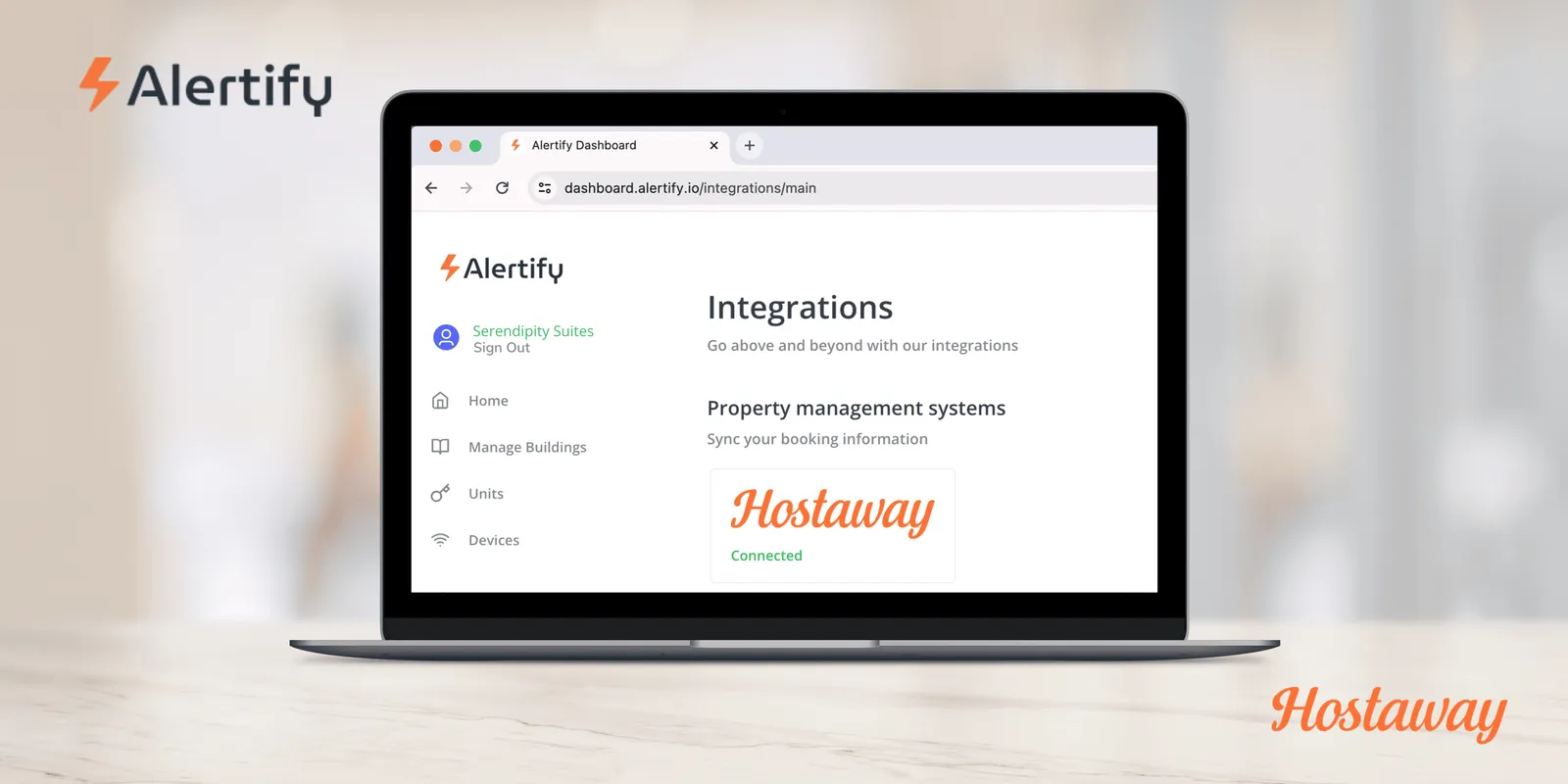 Intégration Alertify Hostaway