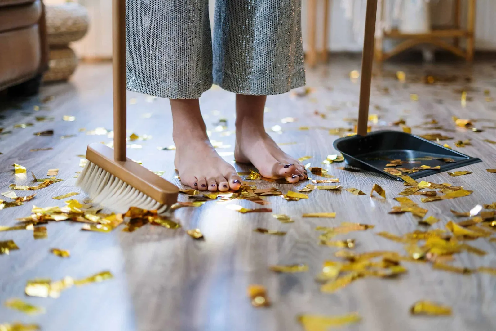 nettoyage après une fête Airbnb