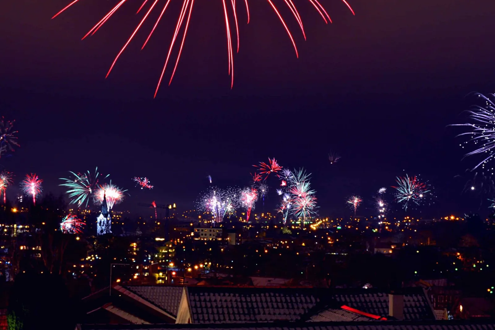 Bruit du Nouvel An dû aux feux d'artifice