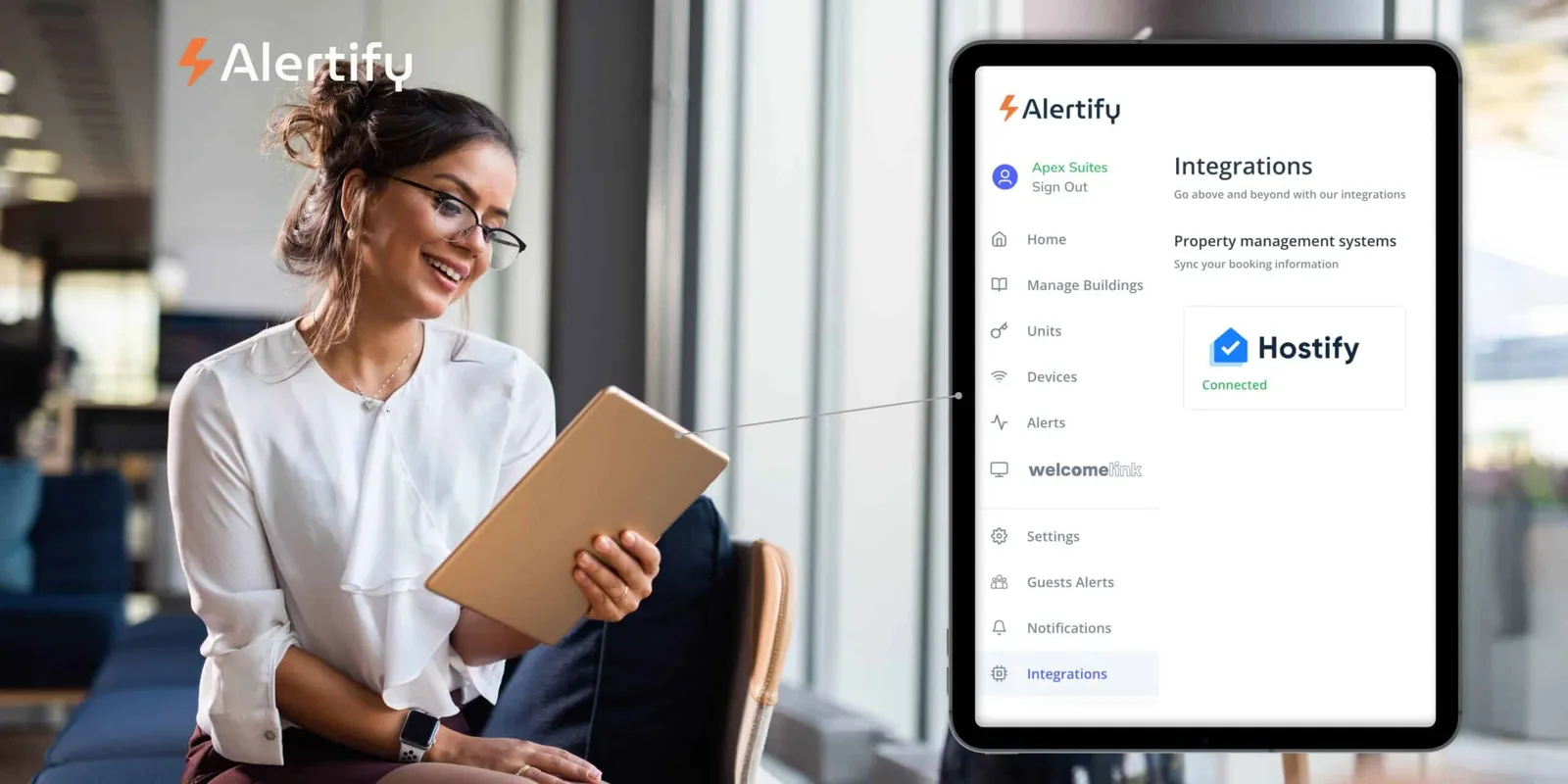 L'intégration fluide d'Alertify avec Hostify